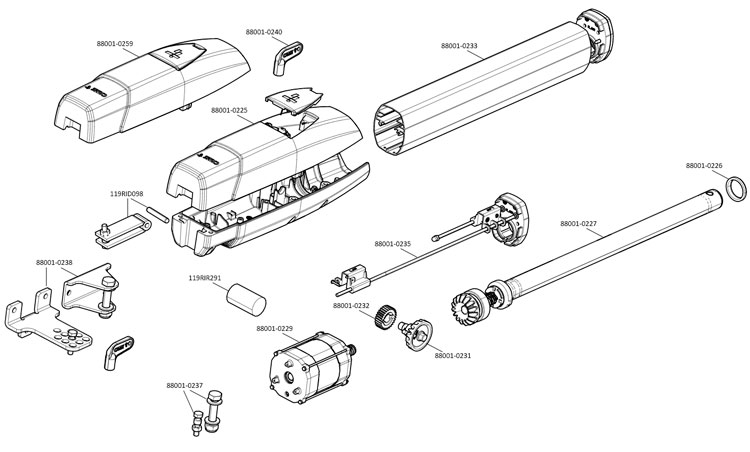 Запчасти для привода CAME ATS30AGS