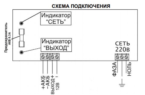 Схема подключения РАПАН-60 исп.26 Схема подключения РАПАН-60 исп.26