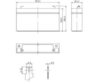 DELTA DTM 6012 аккумулятор фото