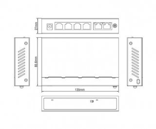 RVi-NS0402L сетевой 4 портовый коммутатор с питанием по poe фото RVi-NS0402L сетевой 4 портовый коммутатор с питанием по poe фото