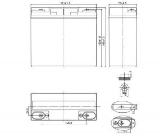 DELTA HR 12-80 W аккумулятор фото